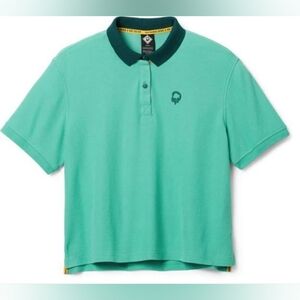 Outdoor Afro × REI Co-op Teal Outdoor Sporty‎ Lightweight Polo Shirt Size XS